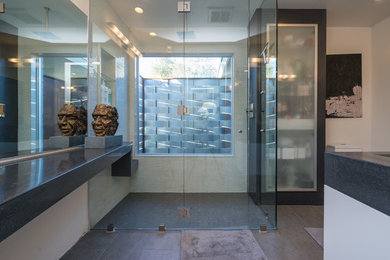 Inspiration for a modern bathroom remodel in Phoenix