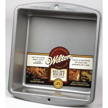 Wilton 2105-956 Recipe Right Square Cake Pan, 8" x 8"