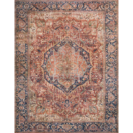 Loloi Layla Lay-08 Rug, Red/Navy, 2'3"x3'9"