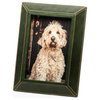 4" x 6" Leather Picture Frame, Green