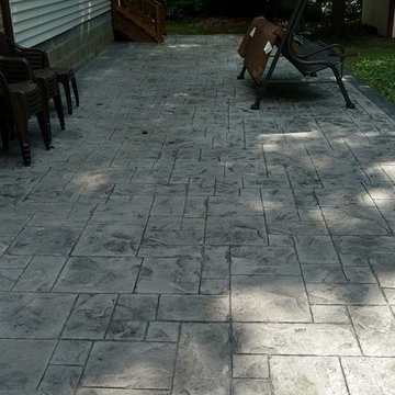 John- Wood deck and stamped concrete patio and more