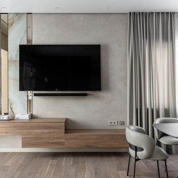 Elegant achromatic interior