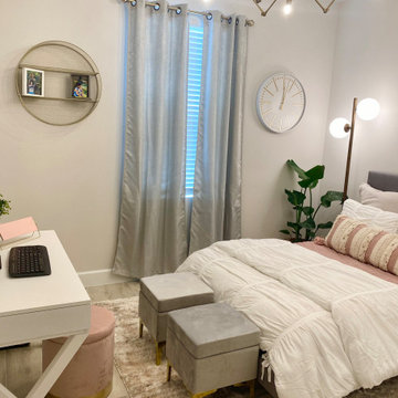 Blush Modern Glam Teen Bedroom