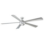 Modern Forms Fans - Modern Forms Orb Ceiling Fan, Automotive Silver - With its killer sci-fi style and smart functionality thanks to our exclusive Modern Forms app Orb is the ultimate case of smart meets cool. Its DC motor runs 70% more efficient than traditional AC fans and always keeps quiet, and Orb is breathtaking when finished in a sleek carbon fiber or Porsche-worthy silver.Modern Forms Fans pair with the smart home tech you know and love, including Google Assistant, Amazon Alexa, Samsung Smart Things, Nest, and Ecobee.Free app download: Sync with our exclusive Modern Forms app to control fan speed, use smart features like Adaptive Learning, create groups, and reduce energy costs. Optional battery operated RF remote is available (F-RC-WT).RF wall switch for local control included. Additional switches are available for 3 or 4 way setup (Part# F-WC-WT). Touch panel wall control with Modern Forms Fan App can be purchased separately (Part# F-TS-BK or -WT).Modern Forms Fans are made with incredibly efficient and completely silent DC motors and are up to 70% more efficient than traditional fans. Every fan is factory-balanced and sound tested to ensure each fan will never wobble, rattle or click.Integrated LED light powered by WAC Lighting, features smooth and continuous brightness control. An optional cover is included to conceal luminaire.Wet Location Listed for indoor or outdoor applications. Can be installed on slope ceilings up to a 32 degree slope (XF-SCK Slope Ceiling Kit available for slopes 32-45 Degrees). Downrods sold separately for longer lengths.