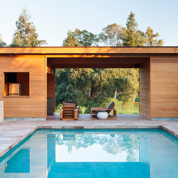 Modern Pool House and Deck