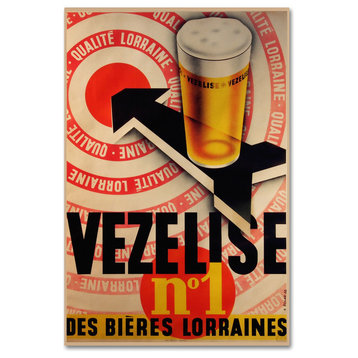 "Beer Vezelise" by Vintage Apple Collection, Canvas Art