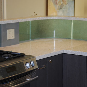 Glass back splash