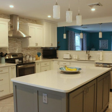 Teal Accent Kitchen