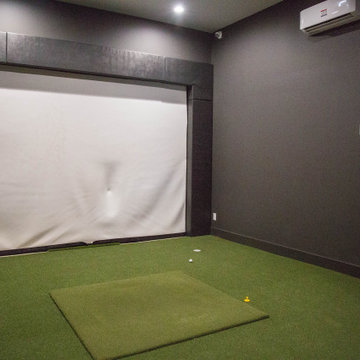 Poolside Pavilion & Carriage House with Golf Simulator