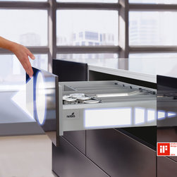 Quadro undermount full extension slides Push-to-Open Silent Close - Hardware