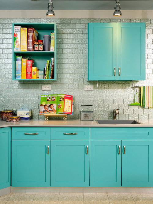Turquoise Cabinets | Houzz