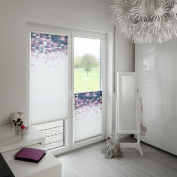 Honeycomb shade for Tilt + Turn Window