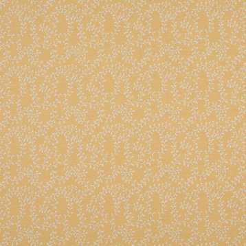 Gold And Beige Vines Indoor Outdoor Upholstery Fabric By The Yard