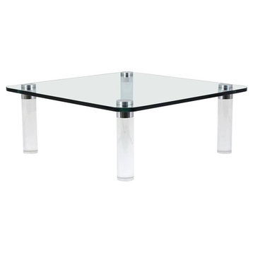Consigned Mid-Century Modern-Style Lucite Coffee Table