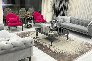 Inspiration for a contemporary living room remodel in DC Metro