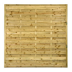 Square Horizontal Fence Panels - Home Fencing And Gates
