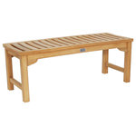 Seven Seas Teak - Teak Wood Lagos Bathroom Shower Bench, 4 Foot - The Lagos shower bench, made from solid teak wood, is ready to take its place in your bathroom, spa or garden. The durability of teak wood ensures this handmade bench will last. All of the teak we source is sustainably grown and eco-friendly as well.
