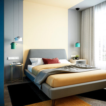 Vibrant Harmony in a Modern Apartment