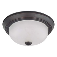 Nuvo Lighting 2-Light 11" Flush Mount with Frosted White Glass