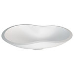 MaestroBath - Zelig Euro Bathroom Sink - This contemporary vessel sink features an asymmetrical design that artfully displays in your washroom. With a figure-8 shape and easy-to-clean finish, you can add movement and style to any petite countertop. Wash away your styling worries with a sink that's ADA compliant and eco-friendly.