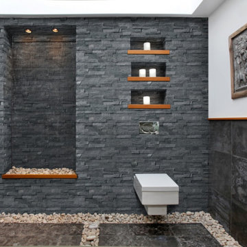 Bathroom Wall- Coal Canyon 6X24 Ledger Panel