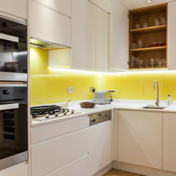 Yellow Basement Kitchen in London