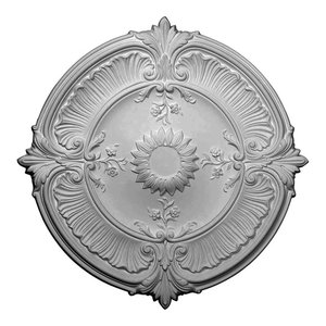 30 1 8 Odx1 1 2 P Attica Acanthus Leaf Ceiling Medallion