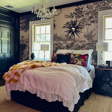 Bold and beautiful guest bedroom