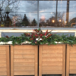 Outdoor winter decorating for Harmony Brewing - Products