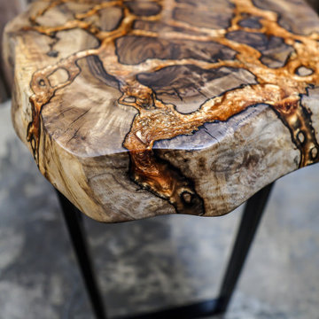 Custom Fractal Epoxy River Tables