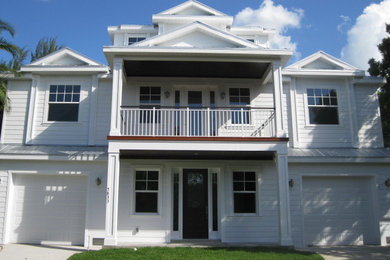 Coastal exterior home idea in Other