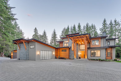 Inspiration for a modern exterior home remodel in Vancouver
