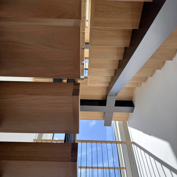 Project #139 | Four Story Modern Floating Staircase