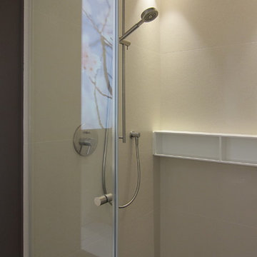 Dusche im kleinen Duschbad