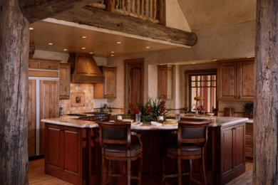 Example of a classic kitchen design in Other