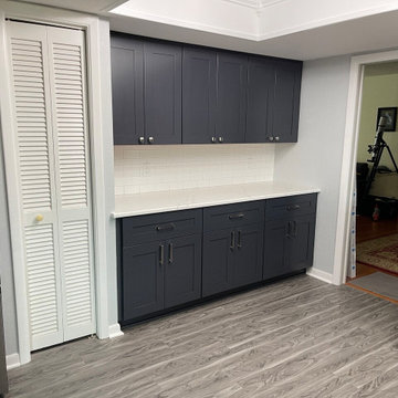 Transitional Kitchen Remodel Done in a Deep Onyx Color Cabinets