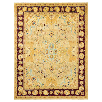 Mogul, One-of-a-Kind Hand-Knotted Area Rug Yellow, 8'1"x10'7"