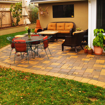 Pavers Patio with Gold, Santa Maria CA