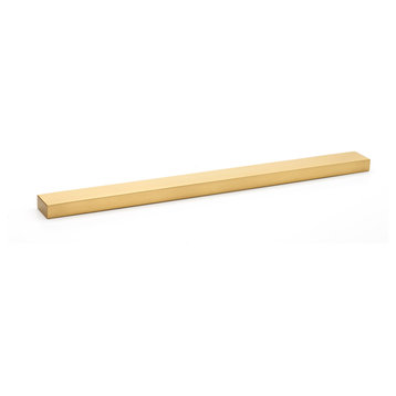 Alno A440-12 Tempo 12" Center to Center Modern Linear Solid Brass - Satin Brass