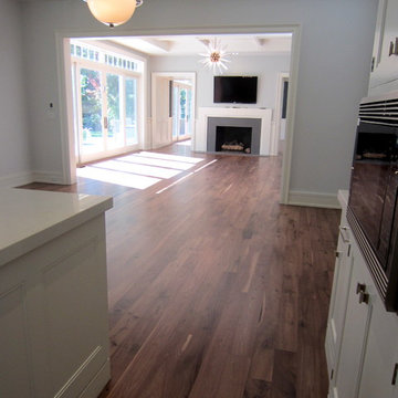 SAGAPONACK:  WIDE PLANK WALNUT REFINISH - BONA TRAFFIC HD SATIN