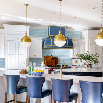Striking Preppy - Kitchen, Dining, & Powder