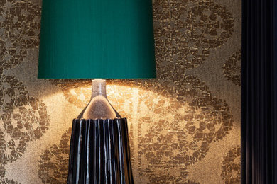 Inspiration for a contemporary living room in Cheshire.