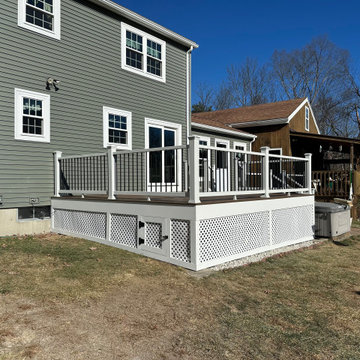 Trex Enhance Toasted Sand Backyard Deck