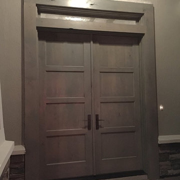 Custom Knotty Alder Gray Stain