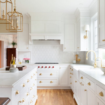 White Kitchen Cabinets in New England