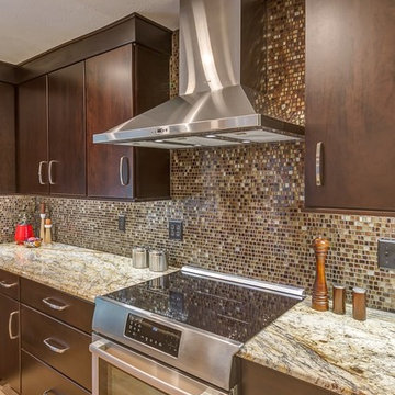Medallion Cabinetry: Modern Espresso Slab