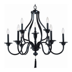 9-LT-Chandelier-Gloss-Black - Chandeliers