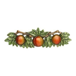 Inviting Home Inc. - Peach Pull, Hand-Tinted Pewter - Cabinet And Drawer Handle Pulls