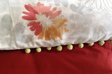 Cushions, throws and bedspreads