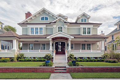 Example of a beach style exterior home design in Other